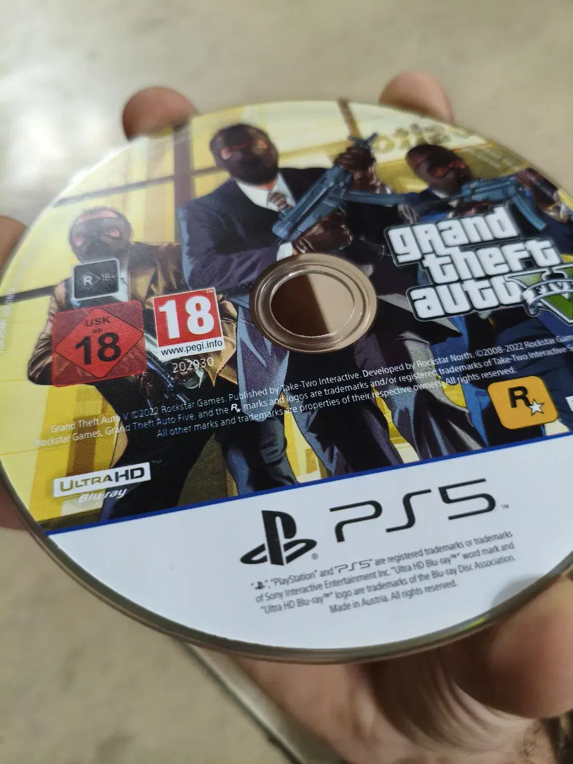 دیسک Gta v ps5|کنسول، بازی ویدئویی و آنلاین|اصفهان, ارغوانیه|دیوار