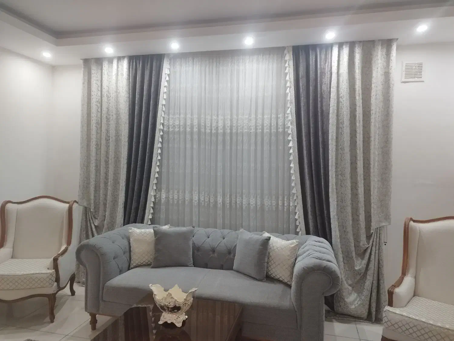 پرده خامه دوزی ترک|پرده، رانر، رومیزی|مشهد, امیریه|دیوار