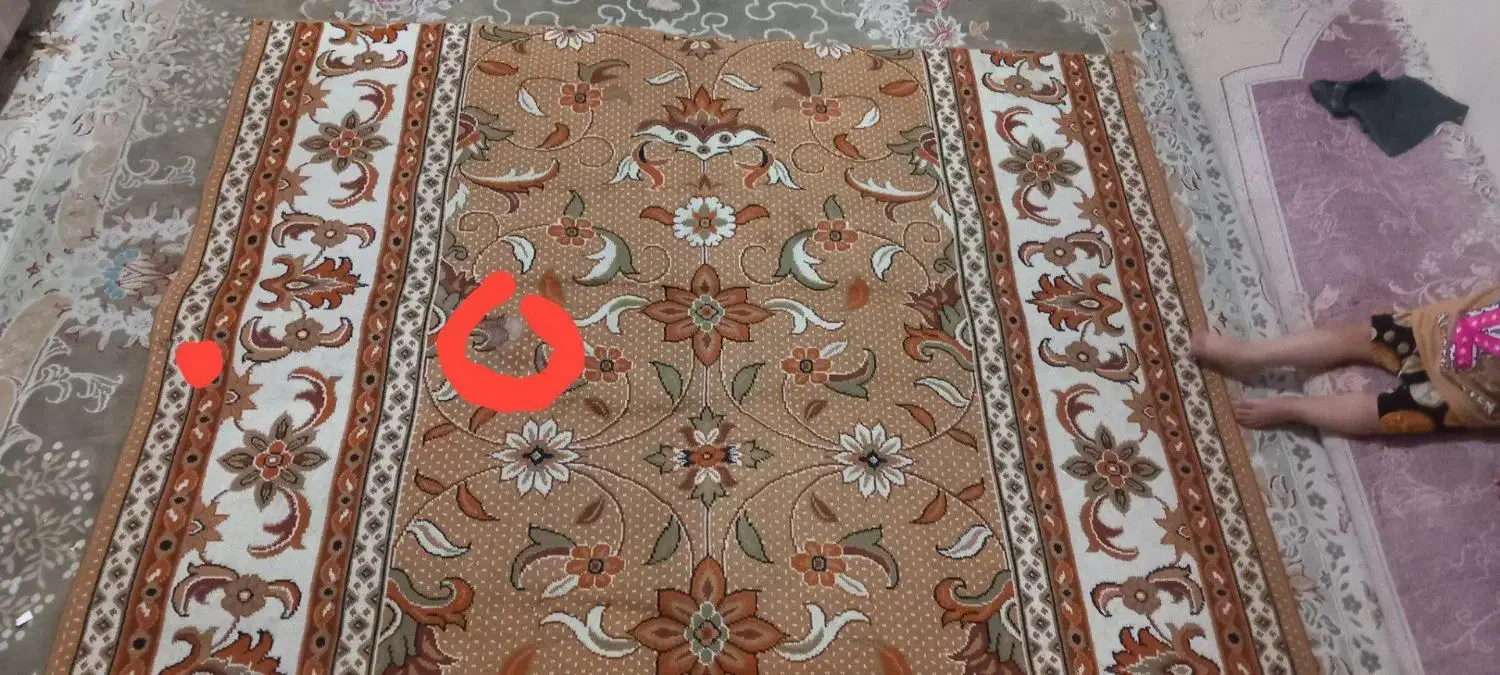 گلیم سایز ۱۶۰ در ۱۸۰ فقط سوختگی جزعی داره|گلیم، جاجیم، گبه|تهران, نعمت‌آباد|دیوار
