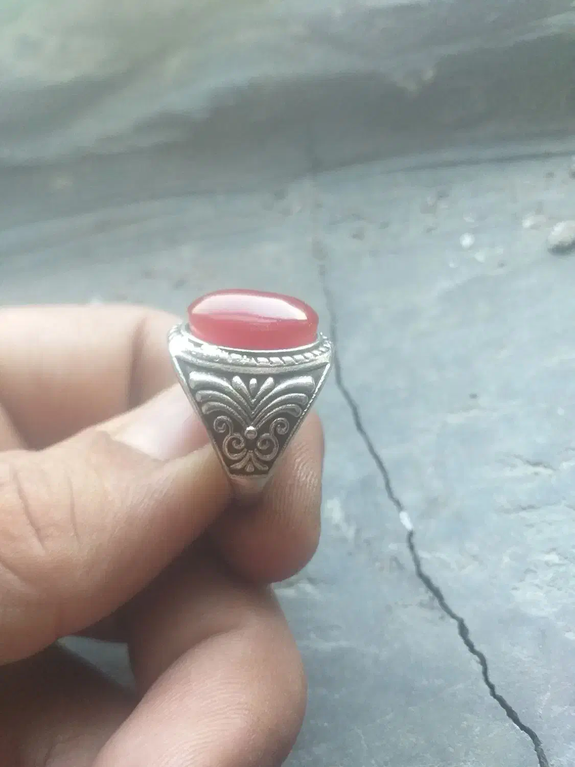 انواع سنگ عتیقه ودوتاانگشتر|کلکسیون اشیاء عتیقه|خاش, |دیوار