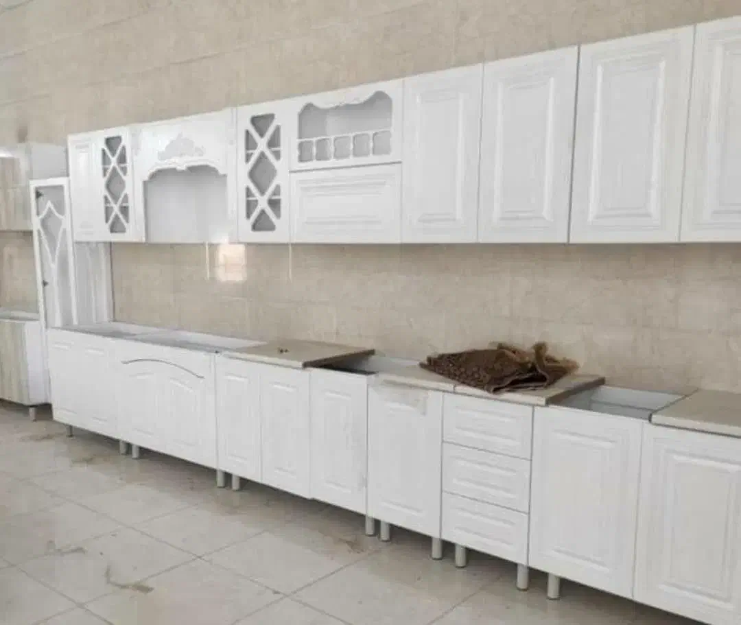 کابینت آشپزخانه با فلز وام دی اف ممبران|مصالح و تجهیزات ساختمان|تویسرکان, |دیوار