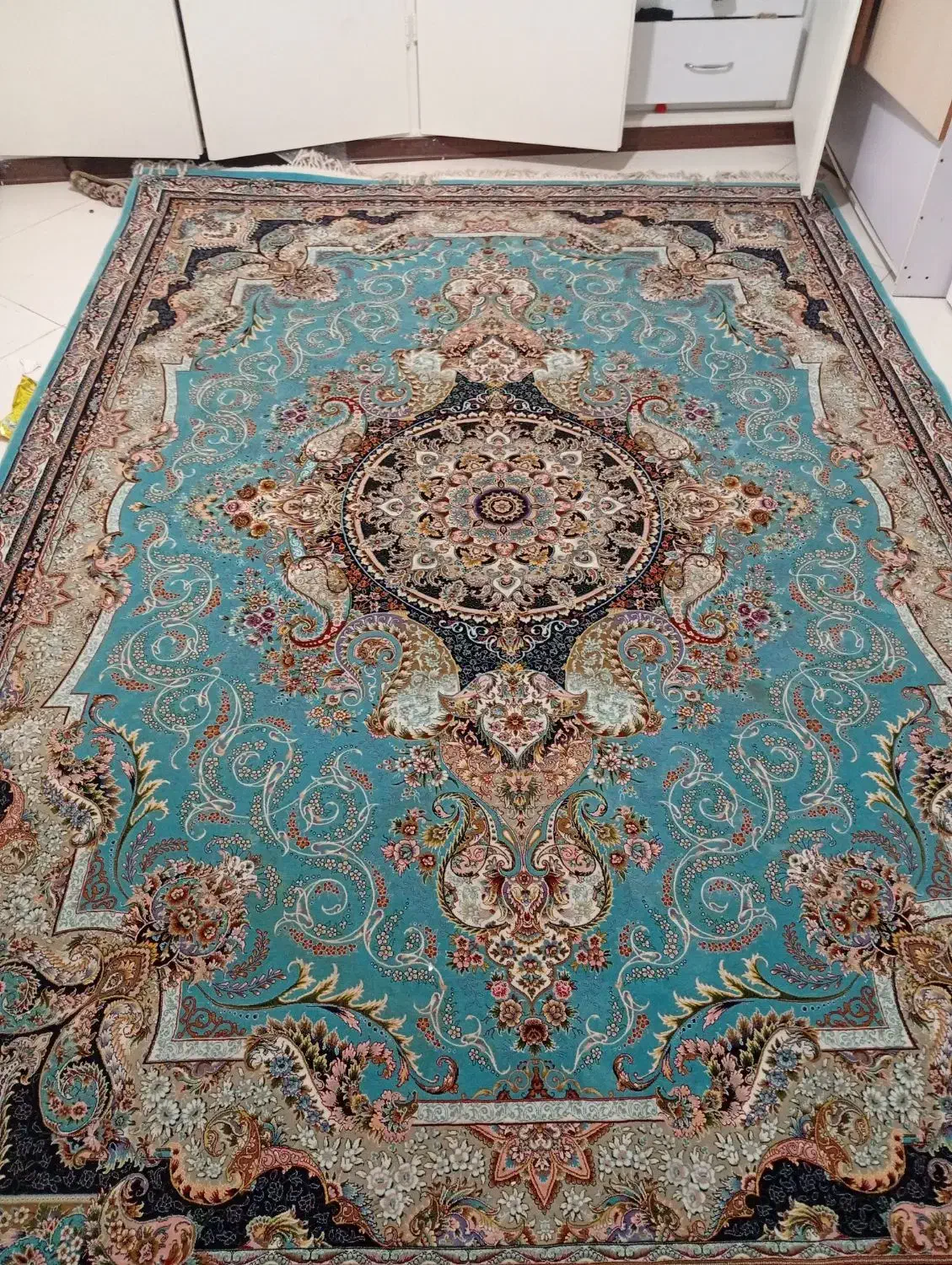 دوعدد فرش ۹متری|فرش|رودهن, |دیوار