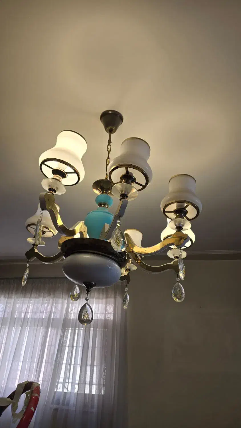 دو عدد لوستر پذیرایی یا سالن آرایش|لوستر و چراغ آویز|شیراز, دینکان|دیوار