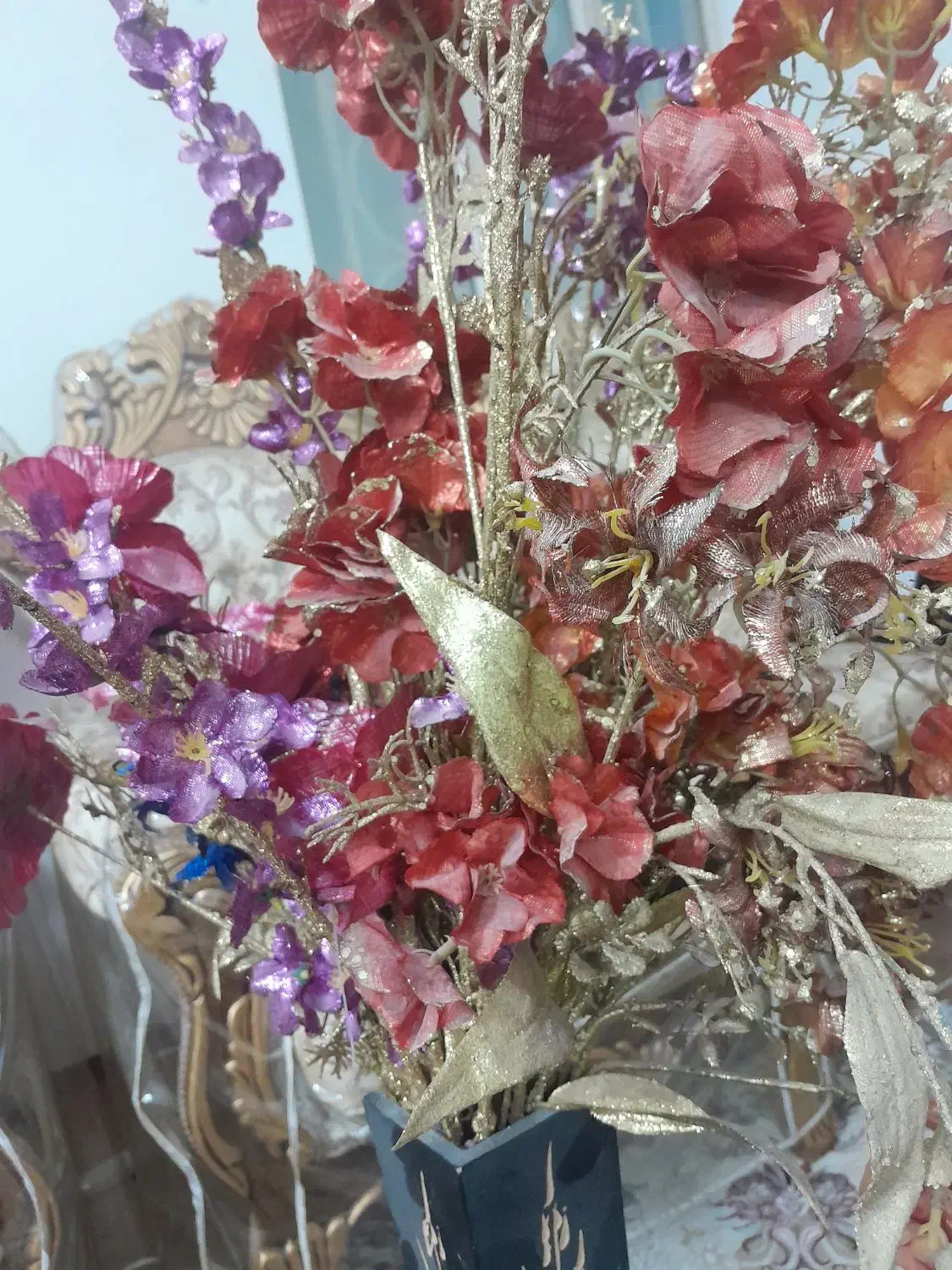 گل وگلدان اکلینی|گل مصنوعی|ورامین, ورامین|دیوار