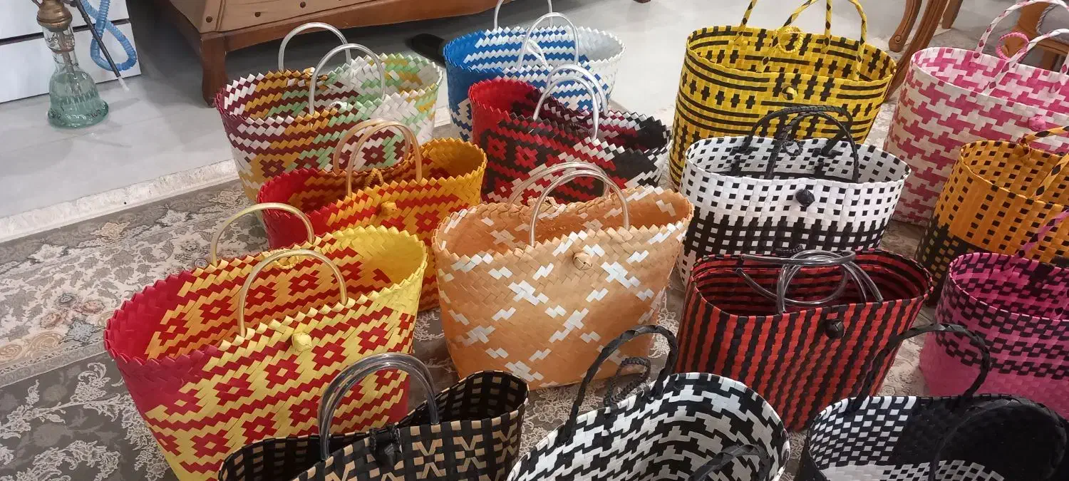 سبد حصیری دست بافت شمالی|صنایع دستی و سایر لوازم تزئینی|قم, منبع آب|دیوار