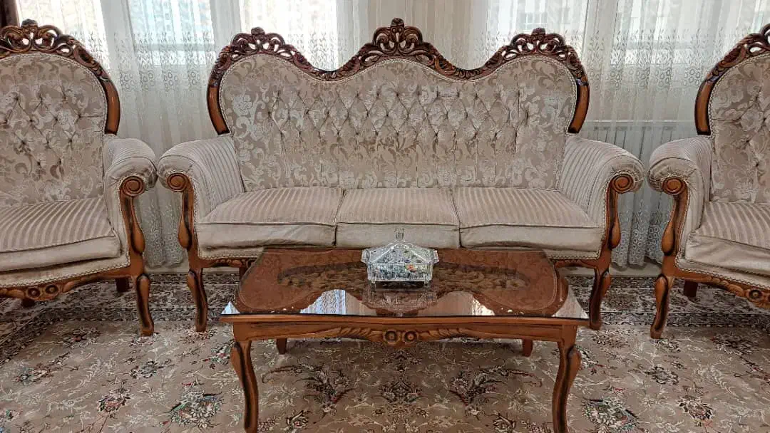 سرویس مبل استیل ۹ نفره|مبلمان خانگی و میز عسلی|تهران, شهرک چیتگر|دیوار