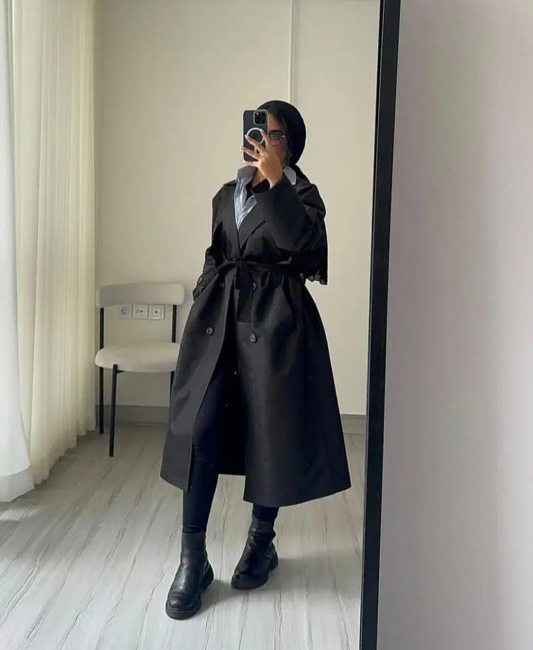 بارانی مشکی دانشجویی|لباس|دزفول, |دیوار