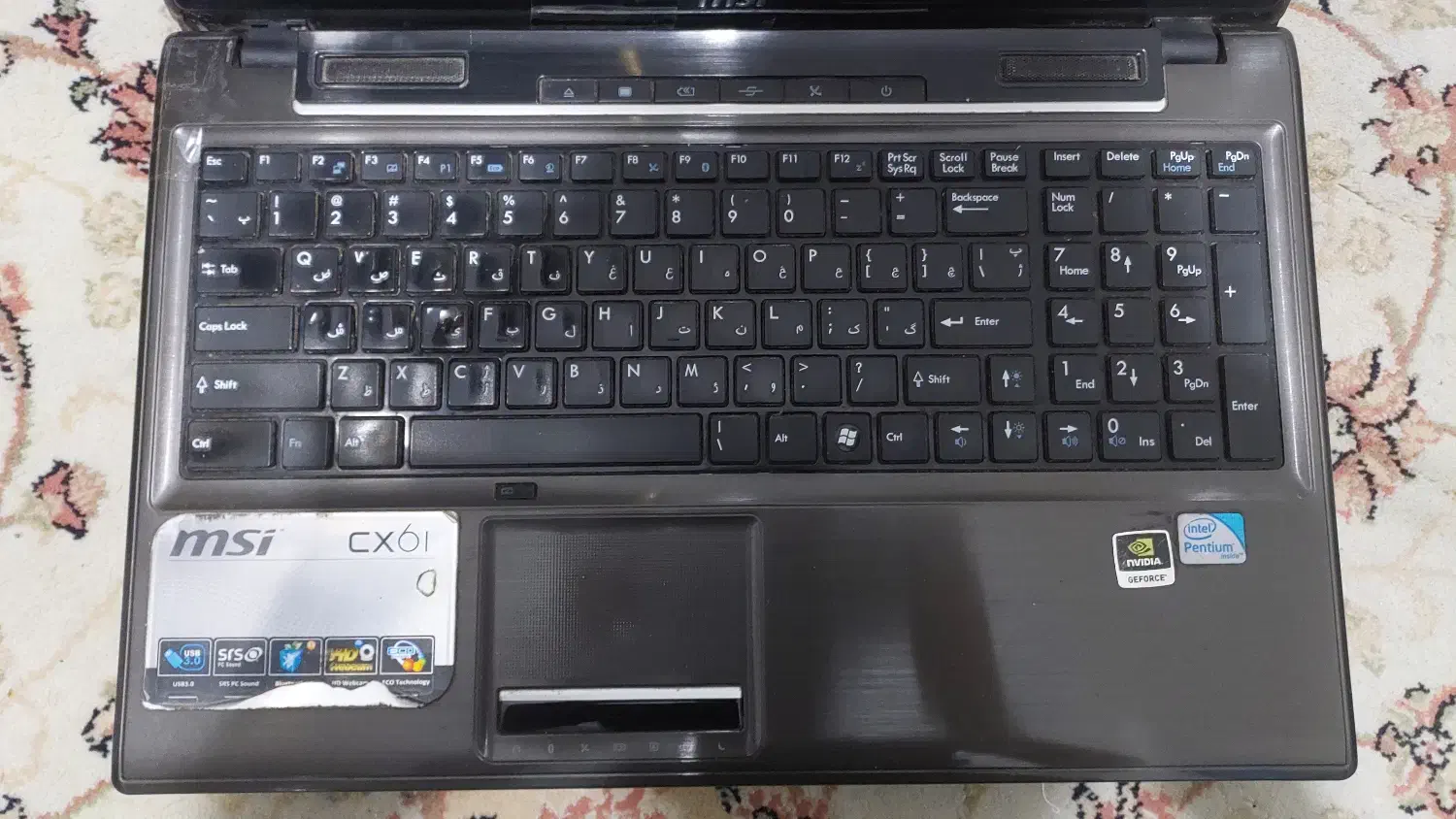 لپ تاپ msi با هارد evo 870 500gb ssd|رایانه همراه|تهران, مهران|دیوار