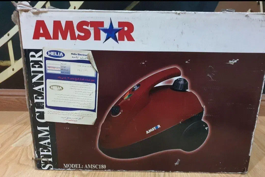 بخارشومدل آمسترنوواصل بالوازم وباکارتن|جاروبرقی، جارو شارژی، بخارشو|کرمانشاه, |دیوار