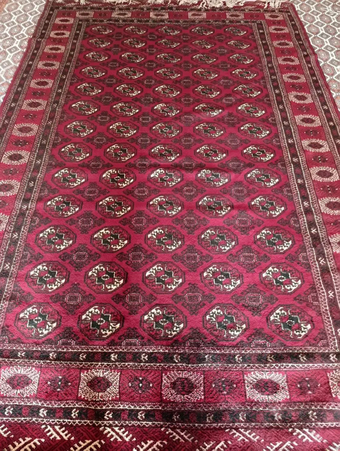 فرش قالی دست بافت ترکمنی|فرش|سیمین شهر, |دیوار