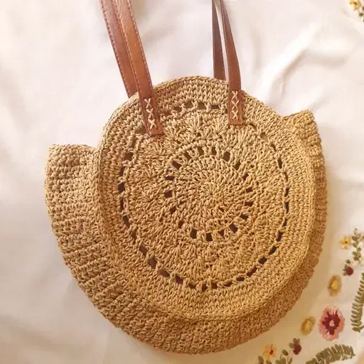 کیف حصیری رافیا ترک|کیف، کفش، کمربند|گرمدره, |دیوار