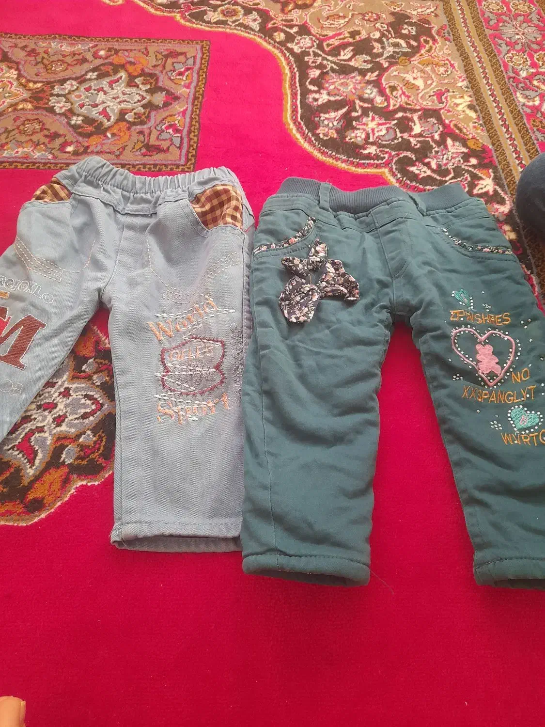 دوتاشلواربچه گانه|کفش و لباس بچه|بروجرد, |دیوار