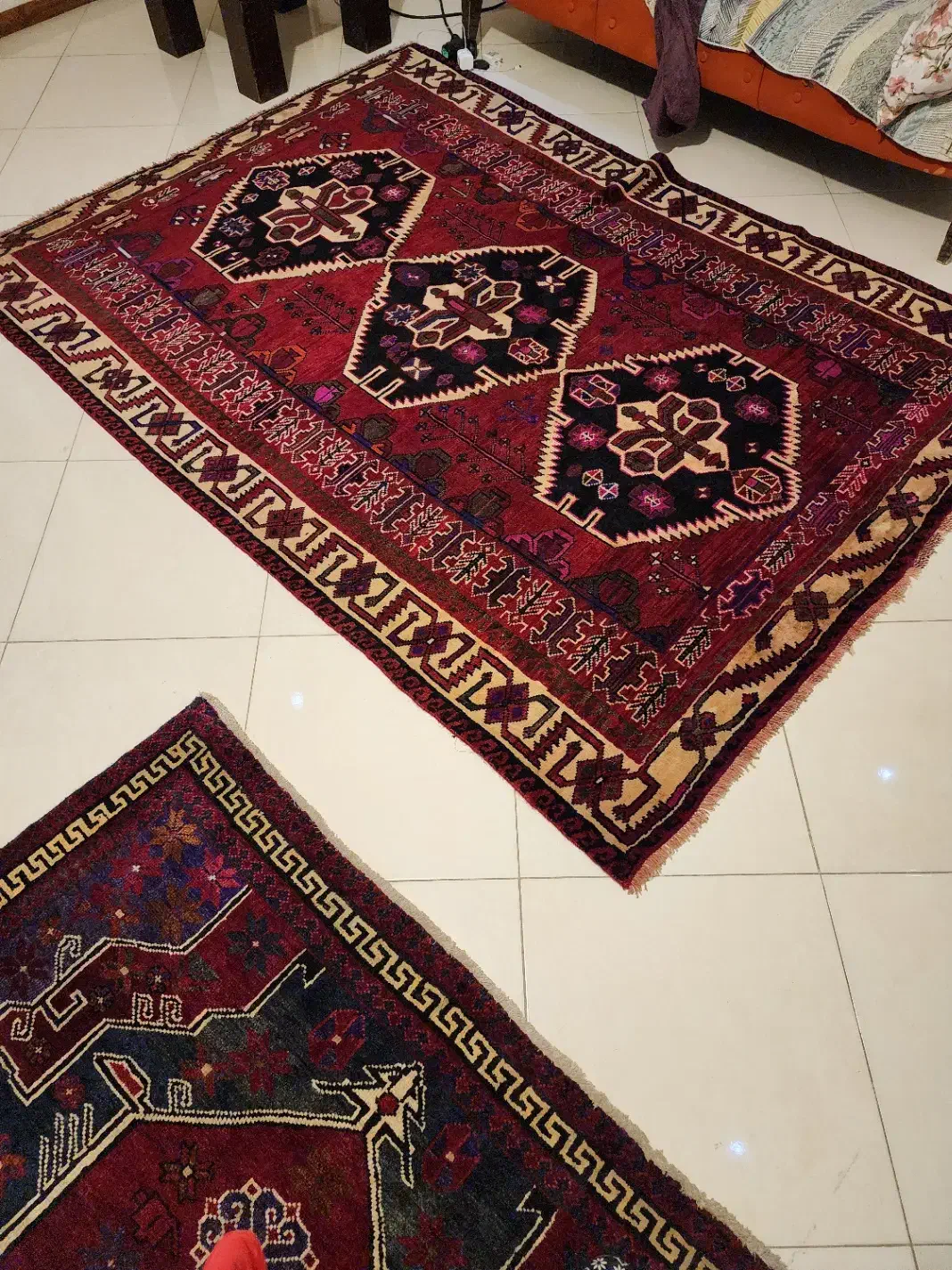 ۲ عدد فرش دستبافت زیبا و نو|فرش|کرج, شهرک بهارستان|دیوار