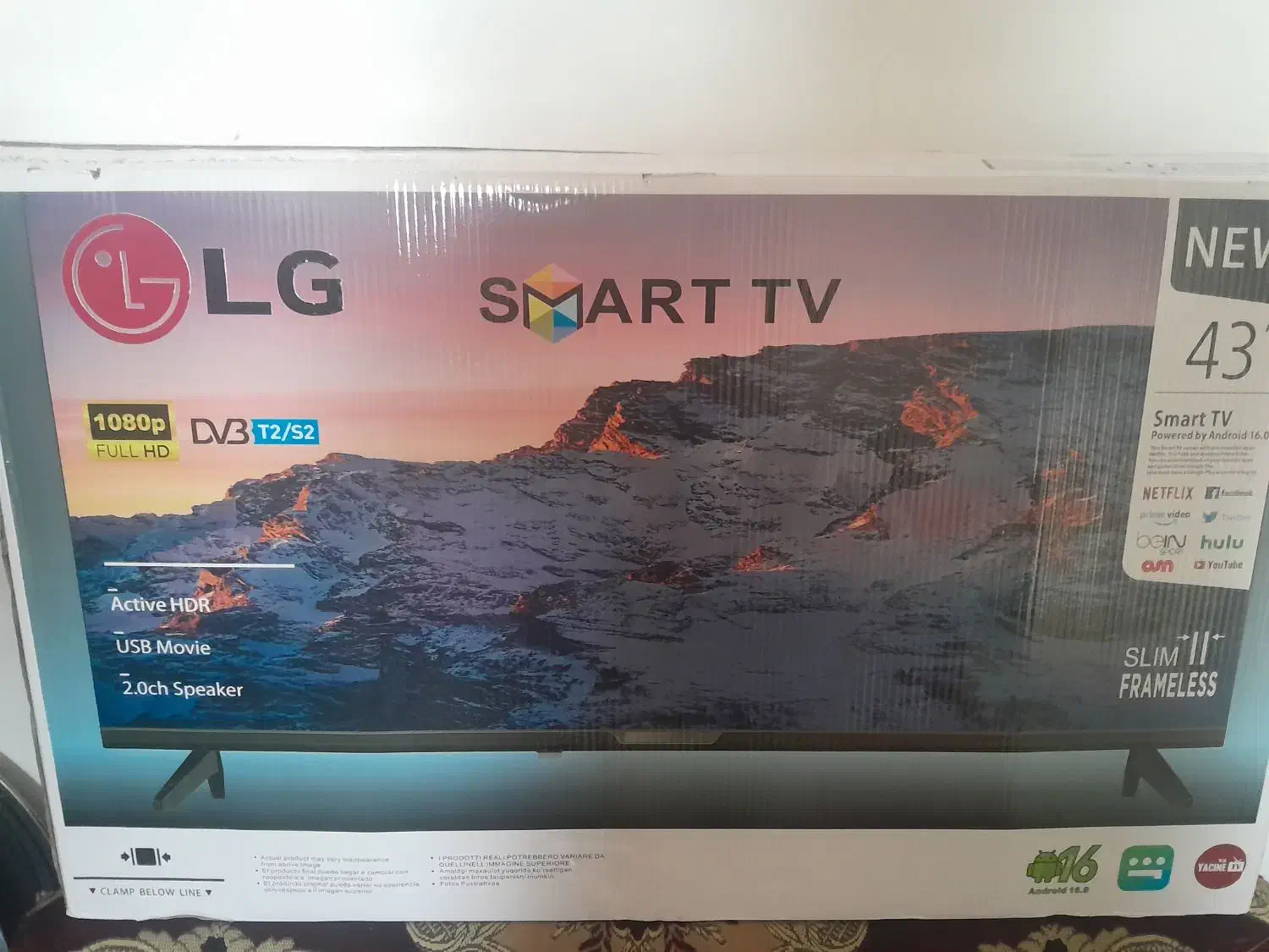 تلوزیون ال جی اسمارت ۴۳ اینچ|تلویزیون و پروژکتور|بم, |دیوار