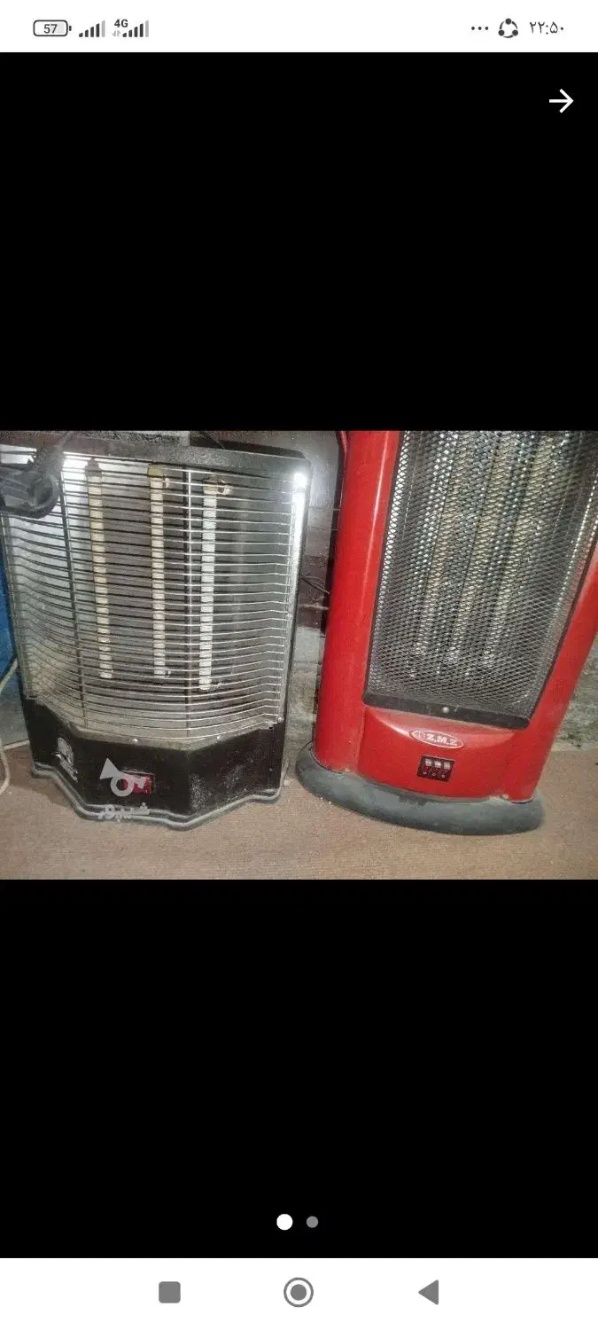 بخاری برقی سالم هردو باهم 2200|بخاری، هیتر، شومینه|گنبد کاووس, |دیوار