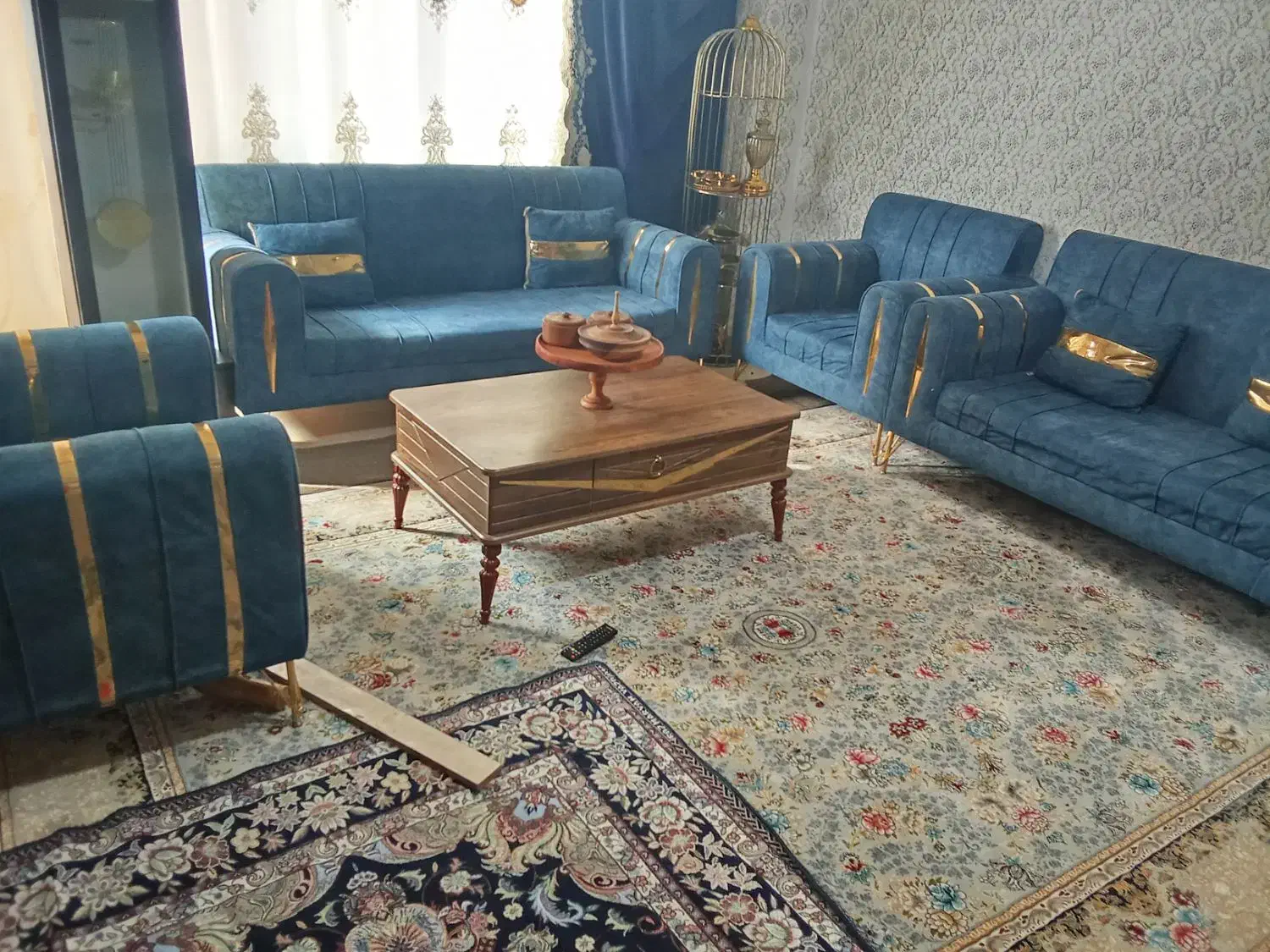 مبل هفت نفره همراه عسلی|مبلمان خانگی و میز عسلی|سرپل ذهاب, |دیوار