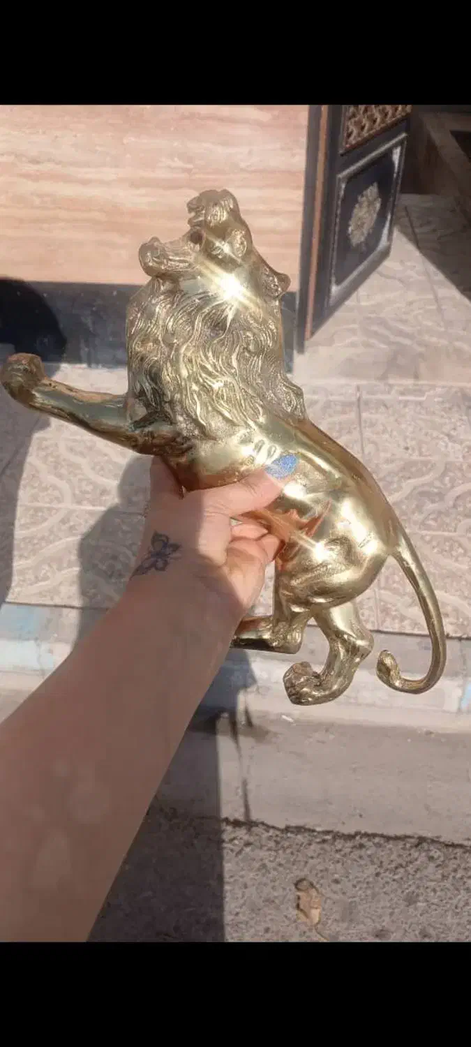 دوتا مجسمه شیربرنز|فعالیت داوطلبانه|صباشهر, |دیوار