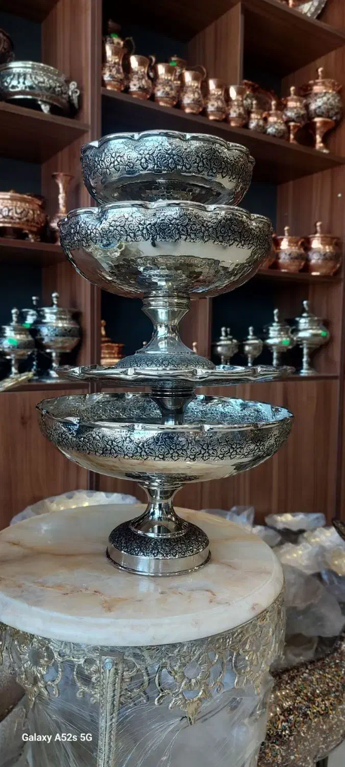 سرویس پذیرایی مسی همه مدل رنگ ثابت مس|ظروف سرو و پذیرایی|شاهرود, |دیوار