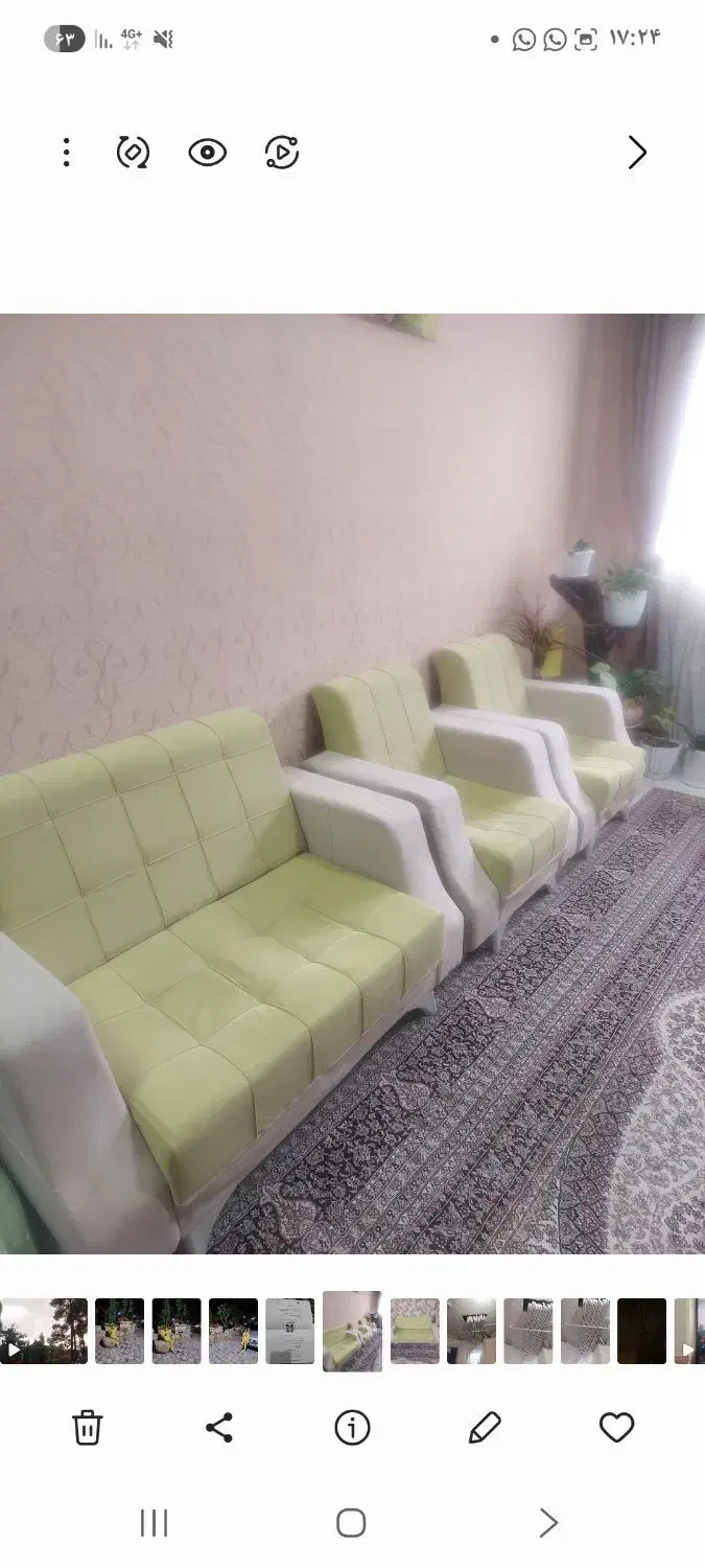 مبل ۷نفره|مبلمان خانگی و میز عسلی|زرقان, |دیوار