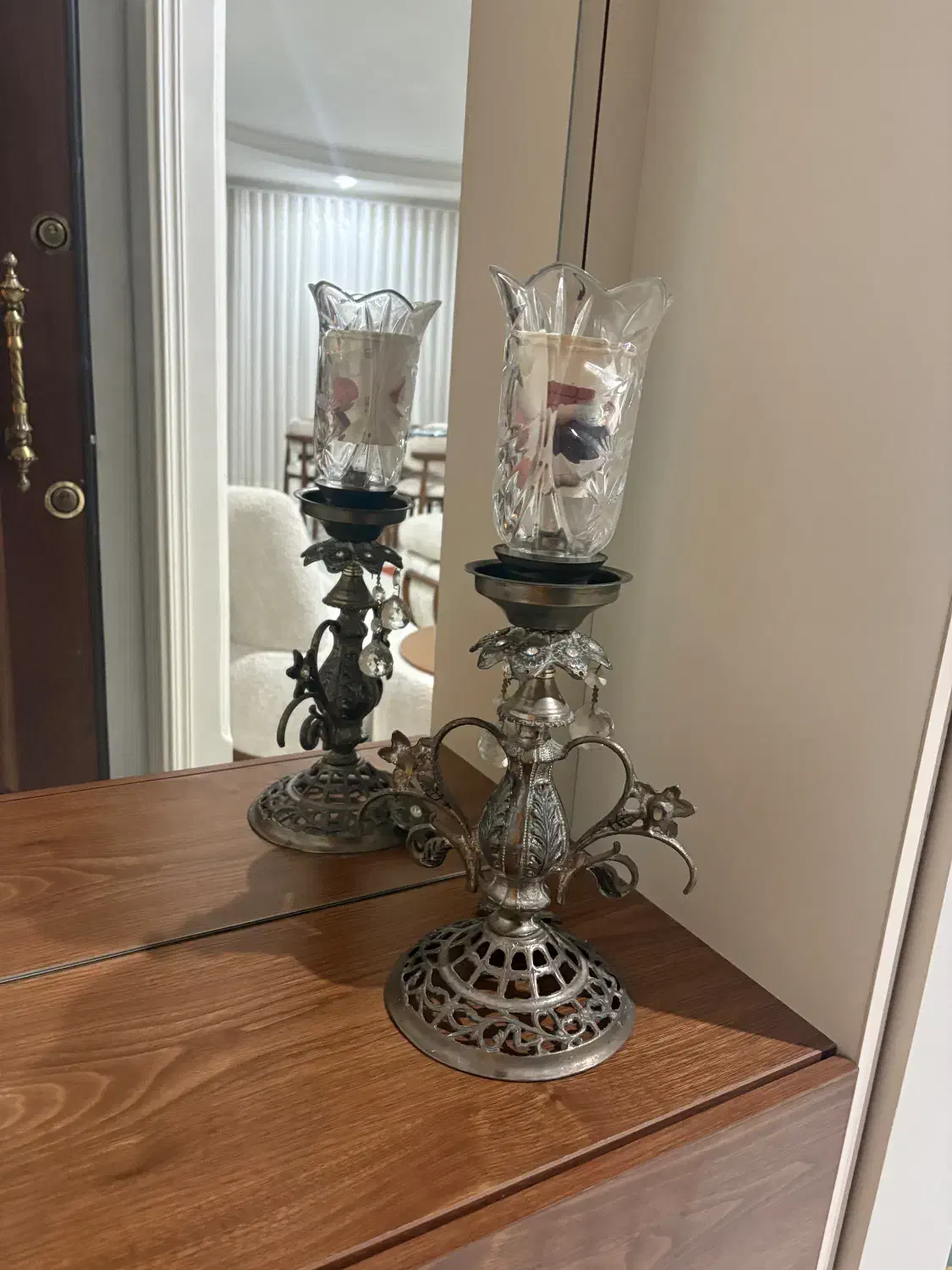 آیینه و شمعدان|آینه|گرگان, |دیوار