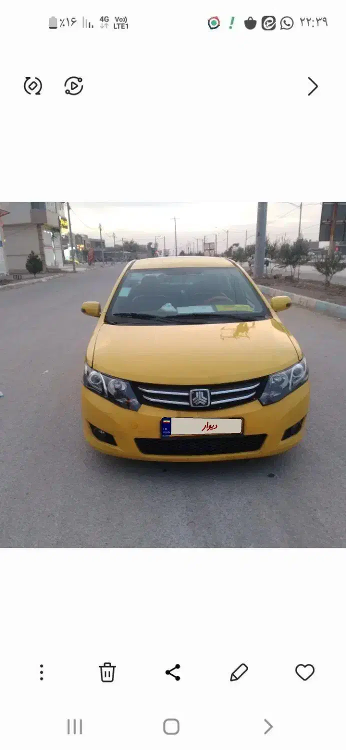 تاکسی اریومدل ۹۵اتومات فول|خودرو سواری و وانت|اصفهان, زیار|دیوار