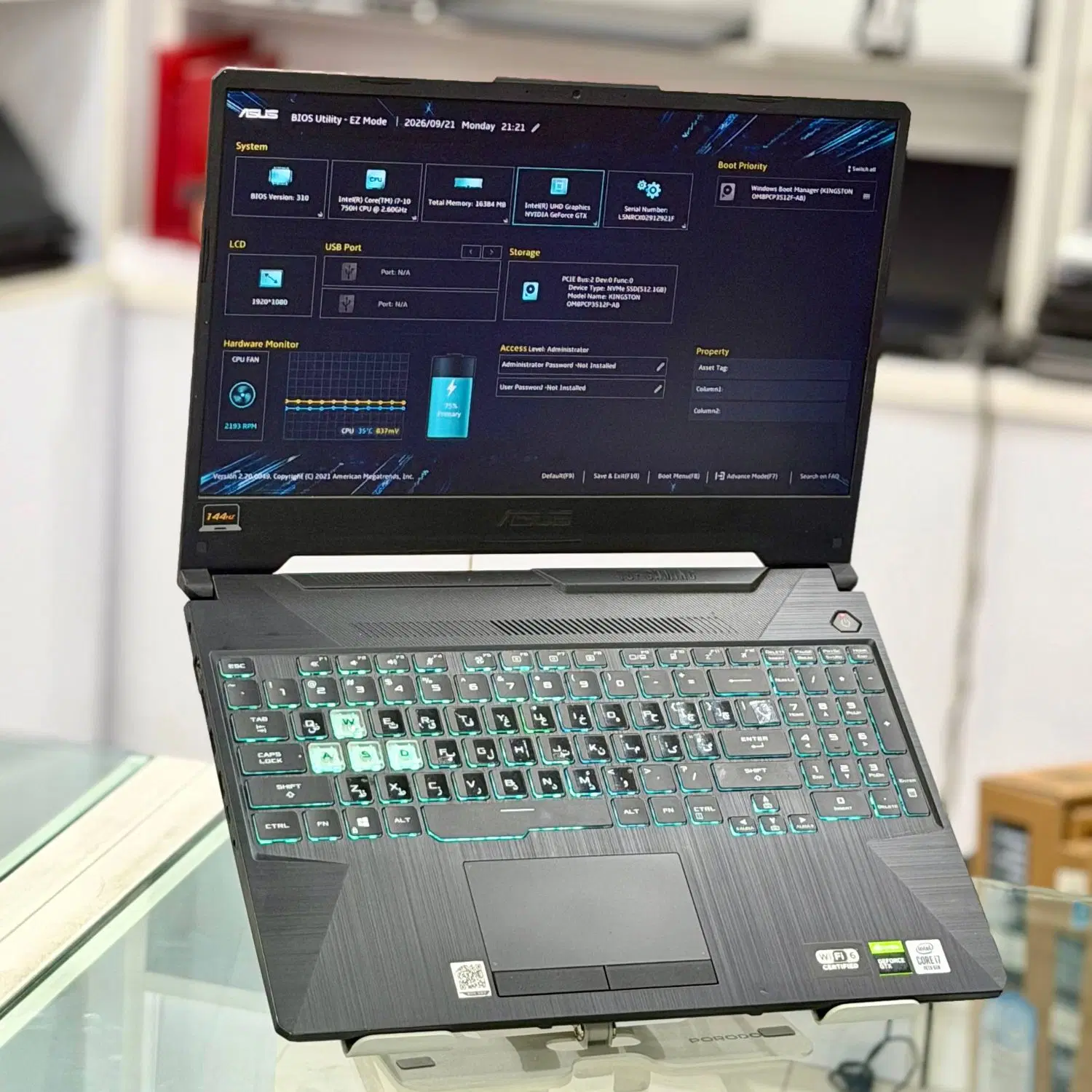 لپتاپ گیمینگ ASUS TUF FX506LU شش گیگ گرافیک|رایانه همراه|شیراز, ملاصدرا|دیوار