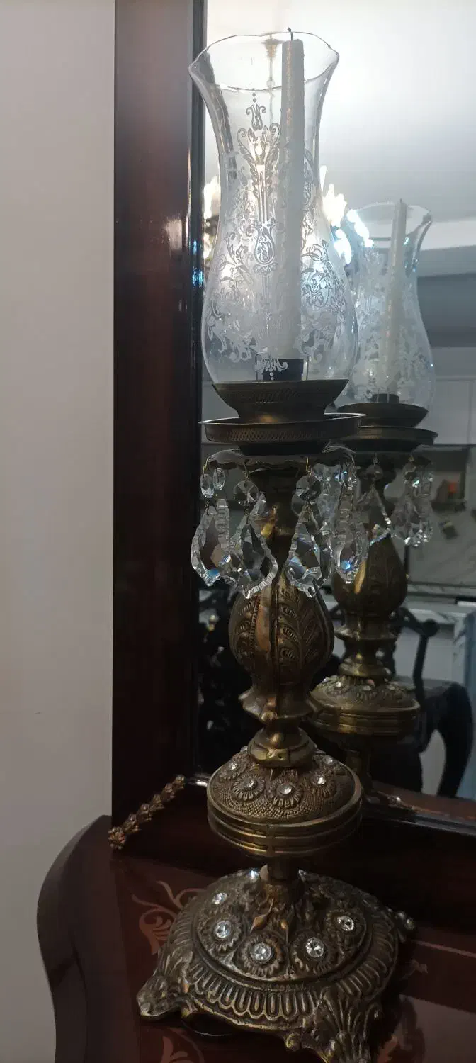 لوستر آلومینیوم روکش برنز سیاه قلم|لوستر و چراغ آویز|تهران, سازمان آب|دیوار