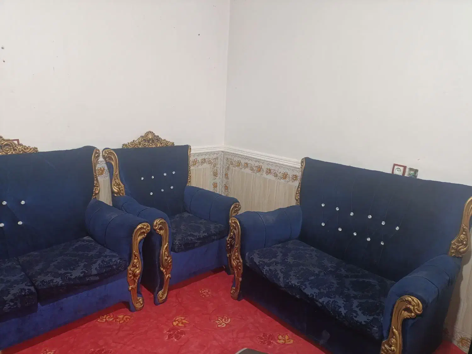 مبل هفت نفره سلطنتی|مبلمان خانگی و میز عسلی|یاسوج, |دیوار