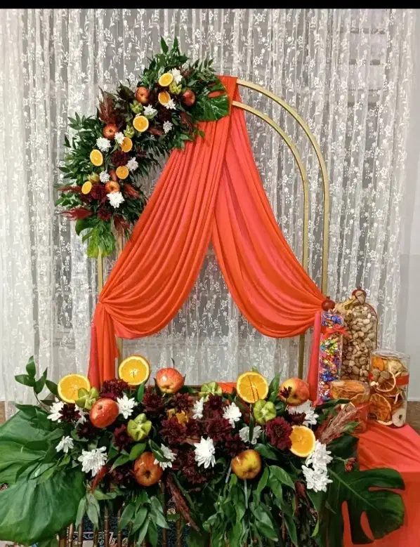 دیزاین گل آرایی میوه آرایی با تمام لوازم ۹۵۰|خدمات پذیرایی، مراسم|مشهد, گلشور|دیوار
