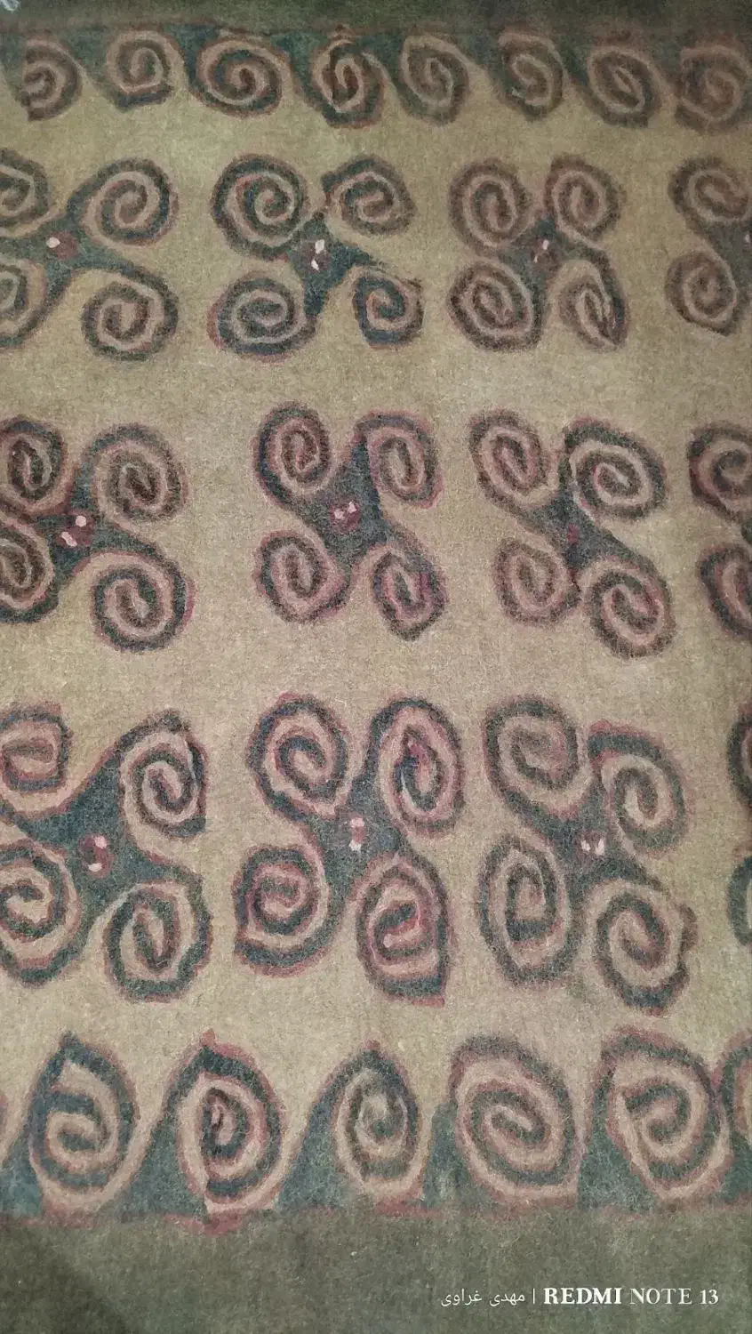 یک عددنمد ترکمنی به طول 3/5 متر و عرض 2/20 متر|صنایع دستی و سایر لوازم تزئینی|مراوه, |دیوار