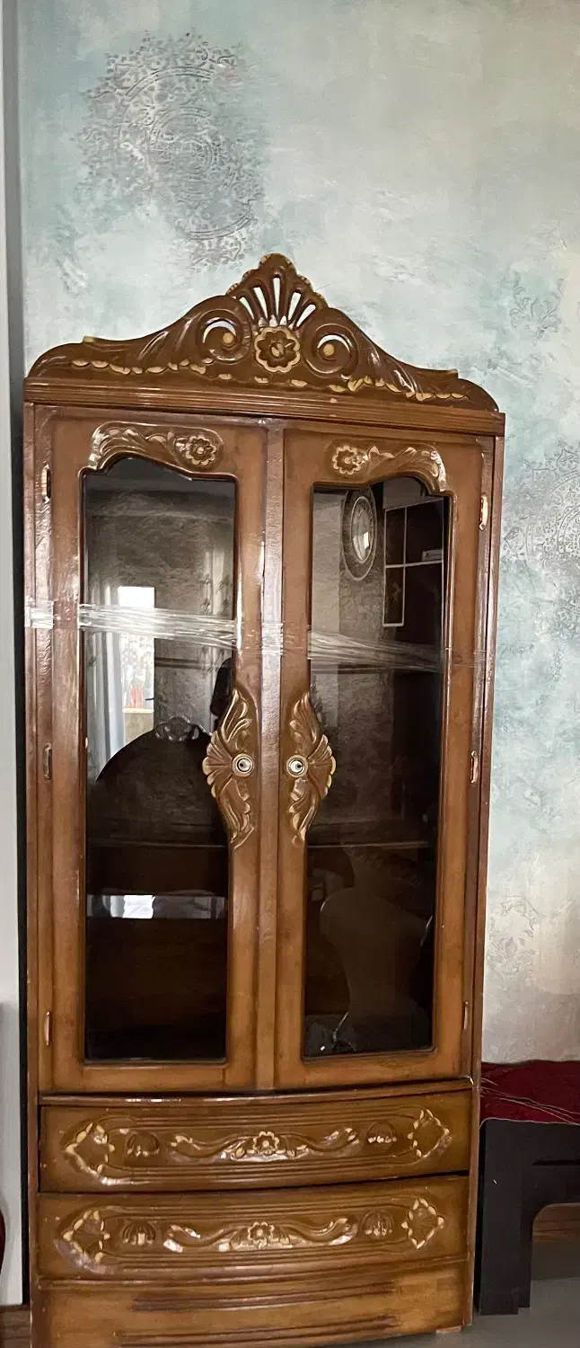 کتاب خانه تمام چوب بزرگ|کتابخانه، شلف، قفسههای دیواری|شیراز, چنچنه|دیوار