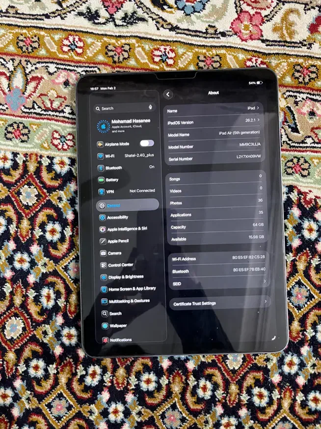 آیپد ایر 2022|تبلت|قم, دورشهر|دیوار