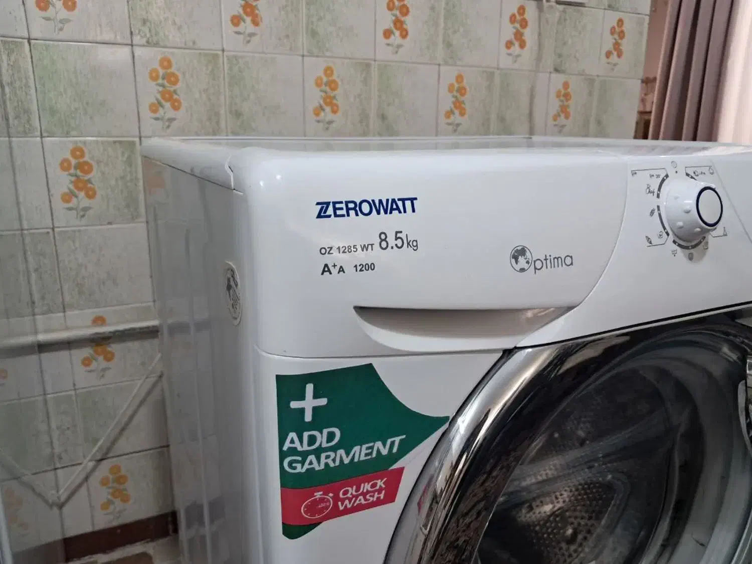 لباسشویی ۸/۵ کیلو زیرووات ایتالیا هوشمند درحد نو|ماشین لباسشویی و خشککن لباس|مشهد, نیروی هوایی|دیوار