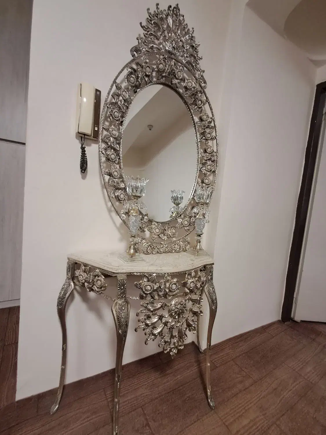 آینه کنسول و شمعدان ها|آینه|ارومیه, |دیوار