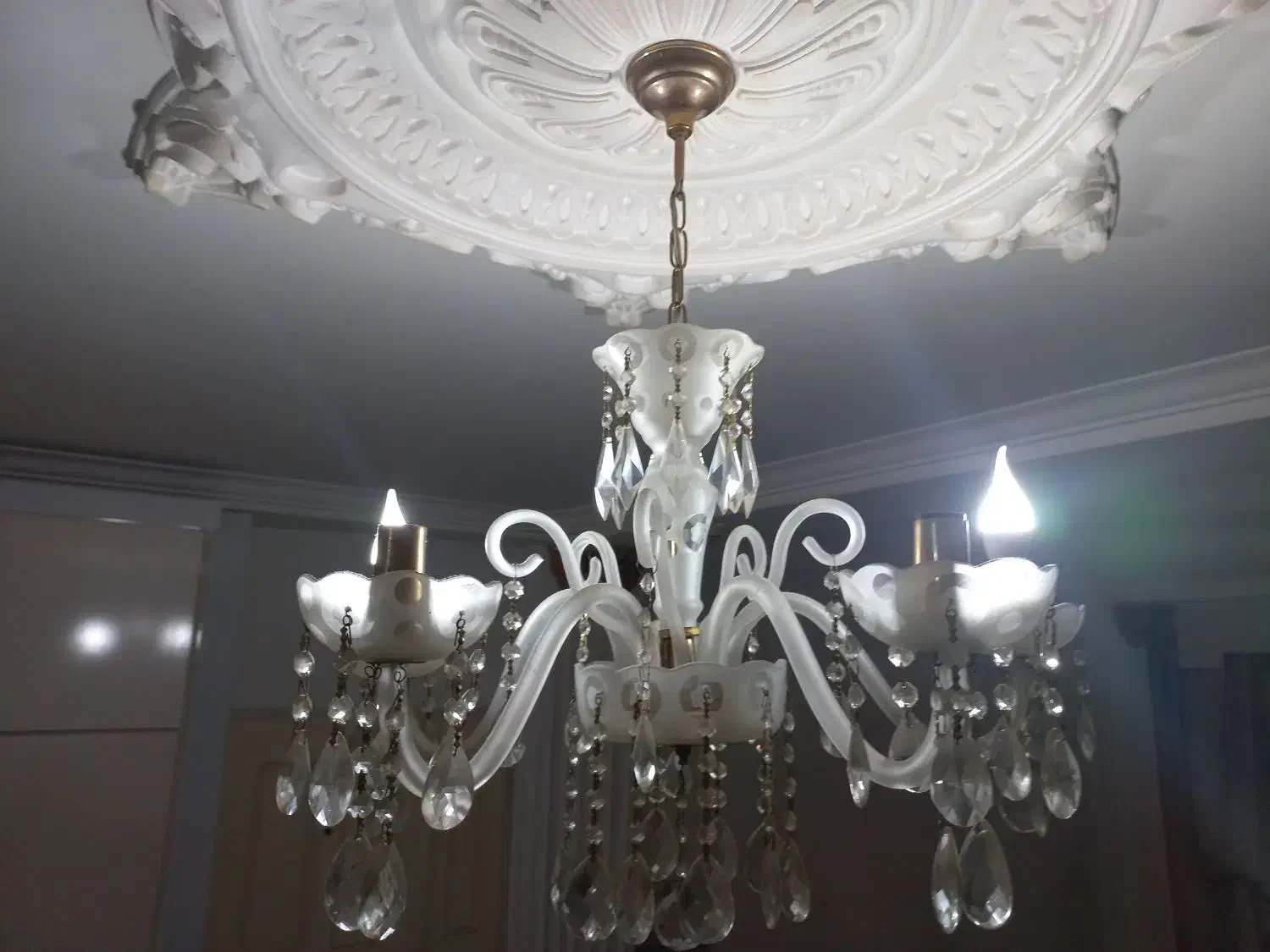 لوستر شیشه ای|لوستر و چراغ آویز|ارومیه, |دیوار