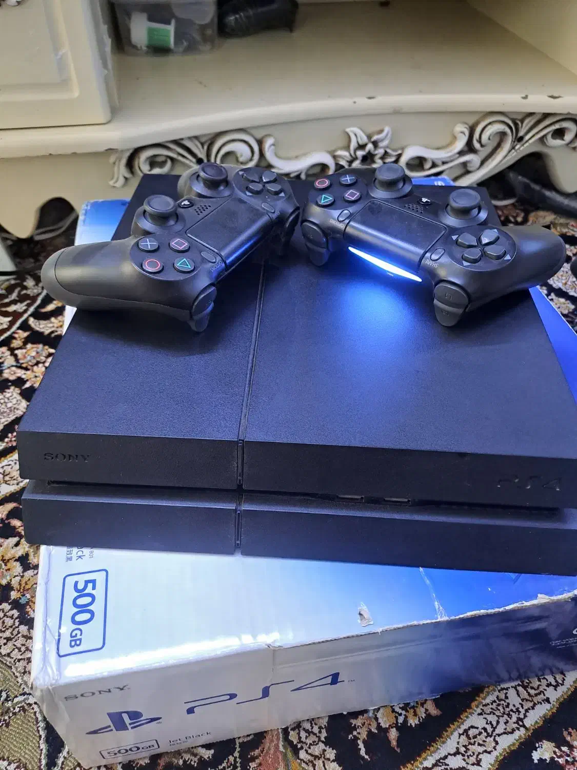 ps4 فت ۵۰۰گیگ کپی خور دو دسته|کنسول، بازی ویدئویی و آنلاین|تهران, خانی آباد نو شمالی|دیوار