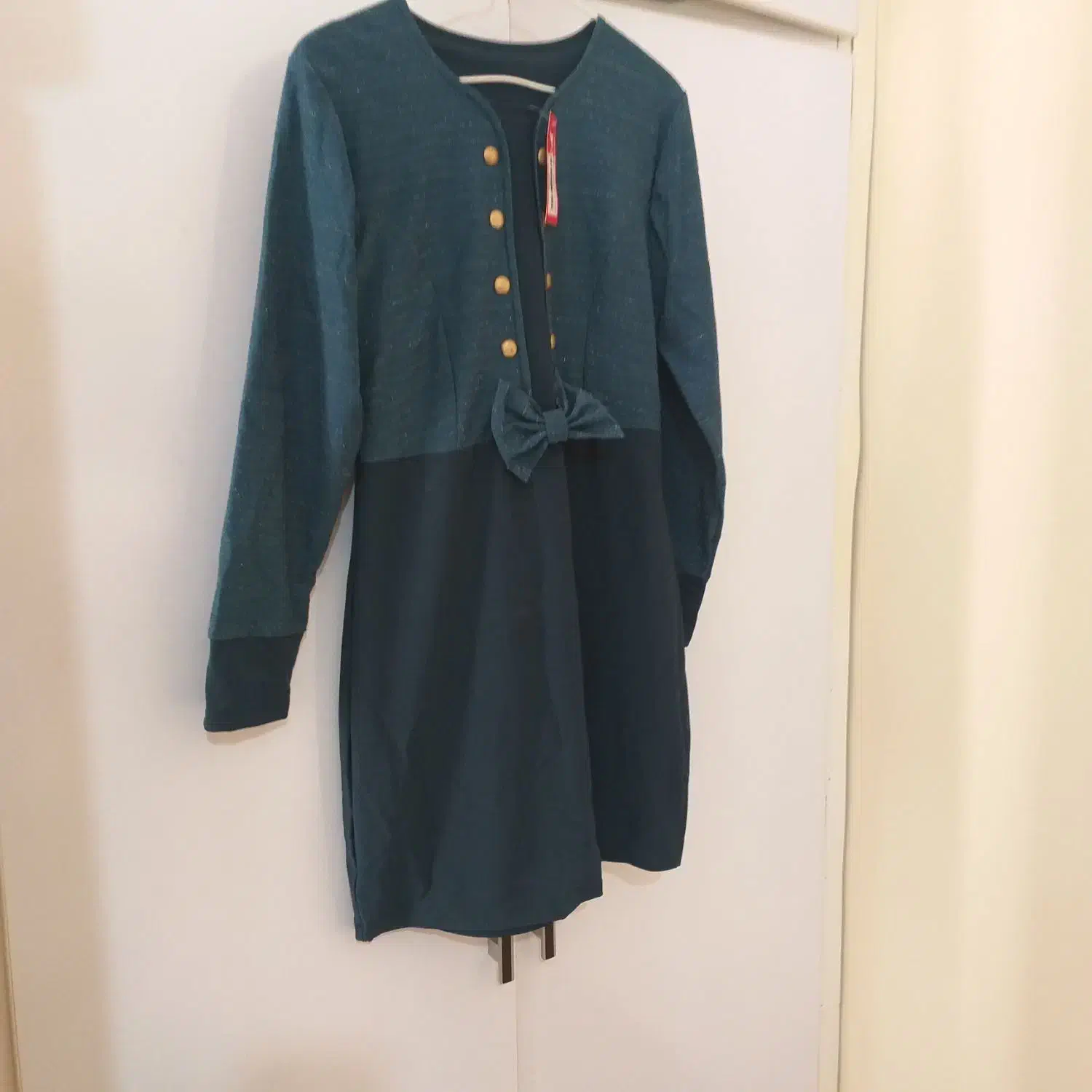 سارافون قهوه ای و سبز|لباس|ایلام, |دیوار