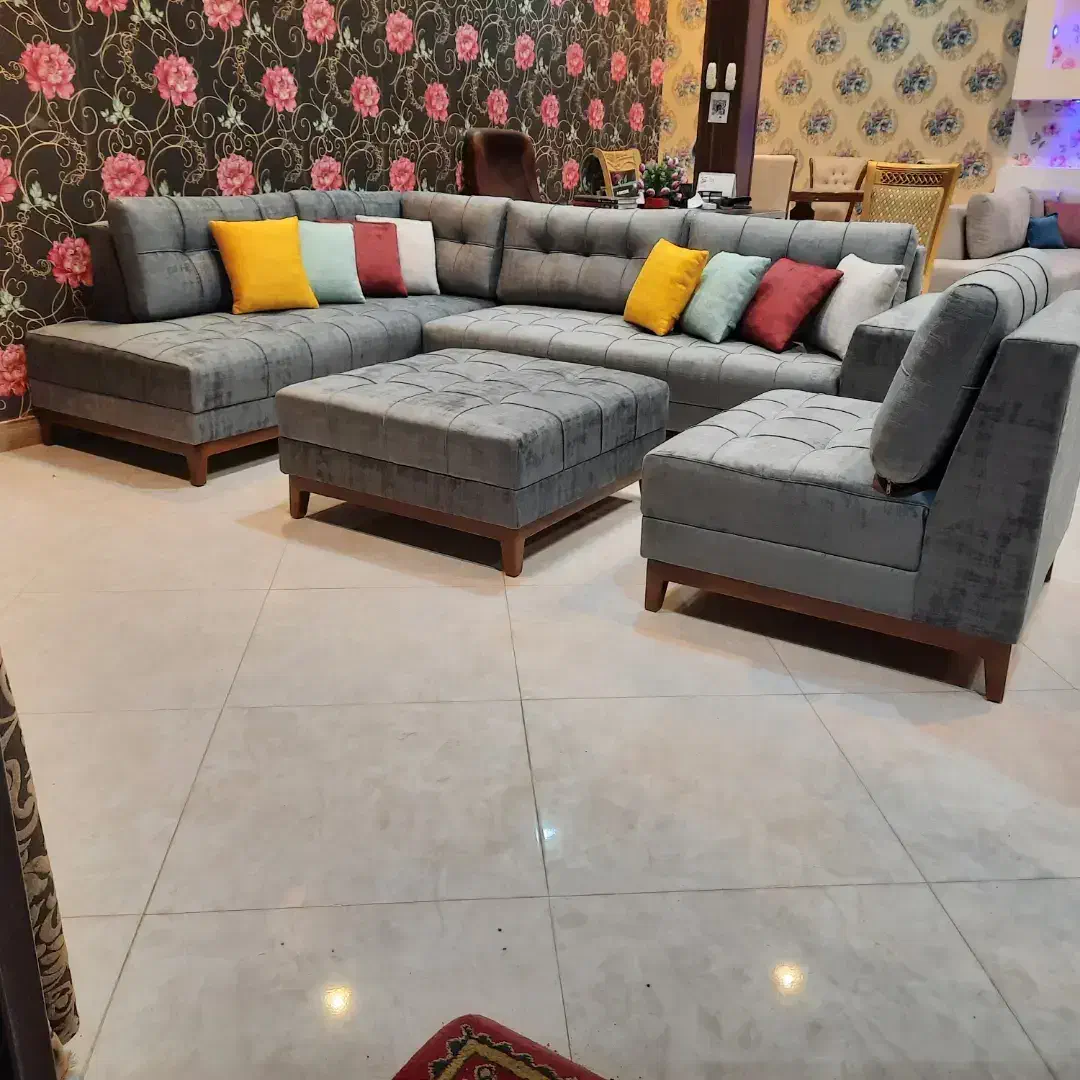 مبل،مبلمان راحتی ال کاژو ۷ نفره + پاف نقد،اقساط|مبلمان خانگی و میز عسلی|رباطکریم, وهن آباد|دیوار