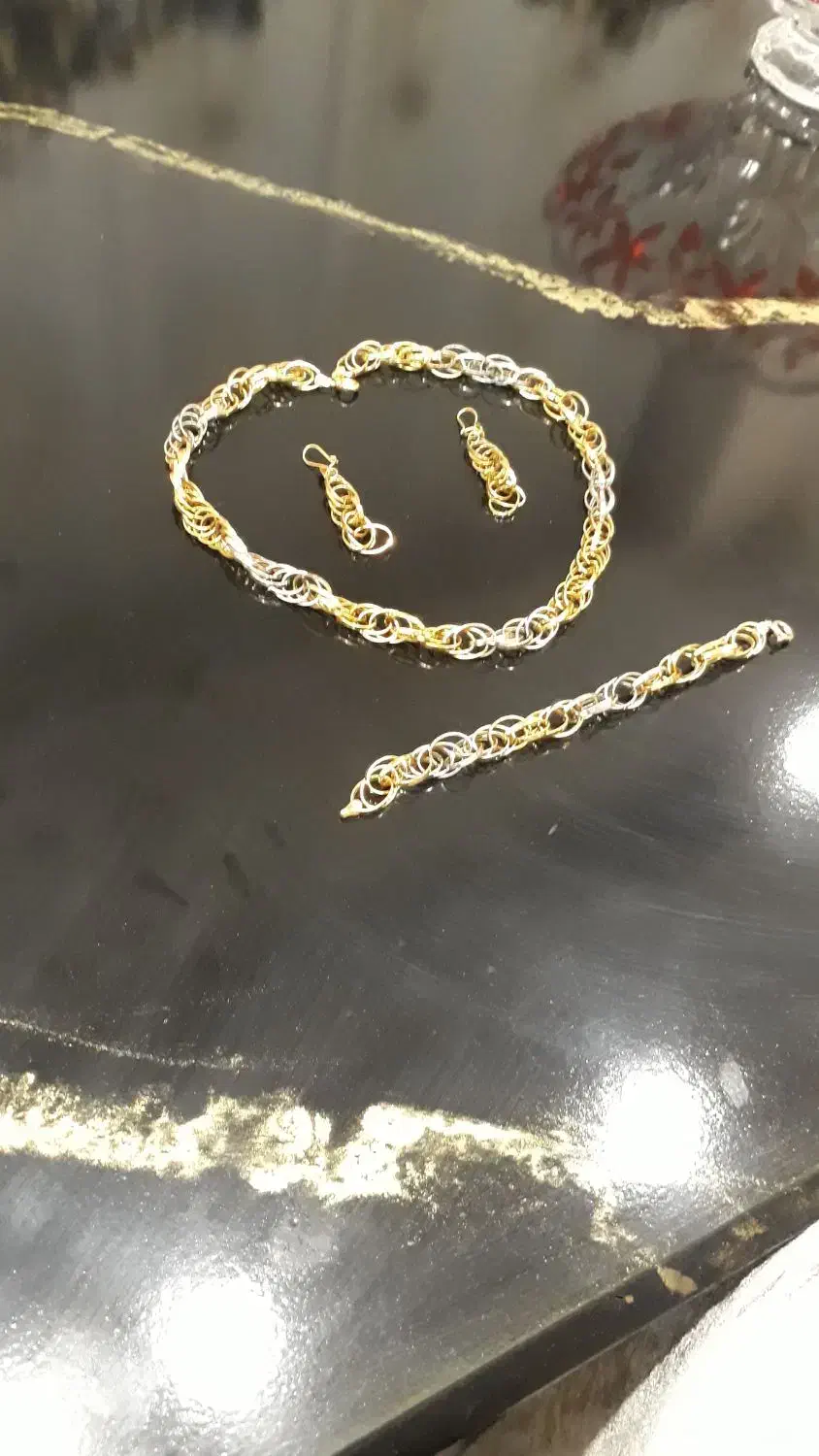 سرویس طلای کاملا نو مدل شنل .|جواهرات|زنجان, |دیوار