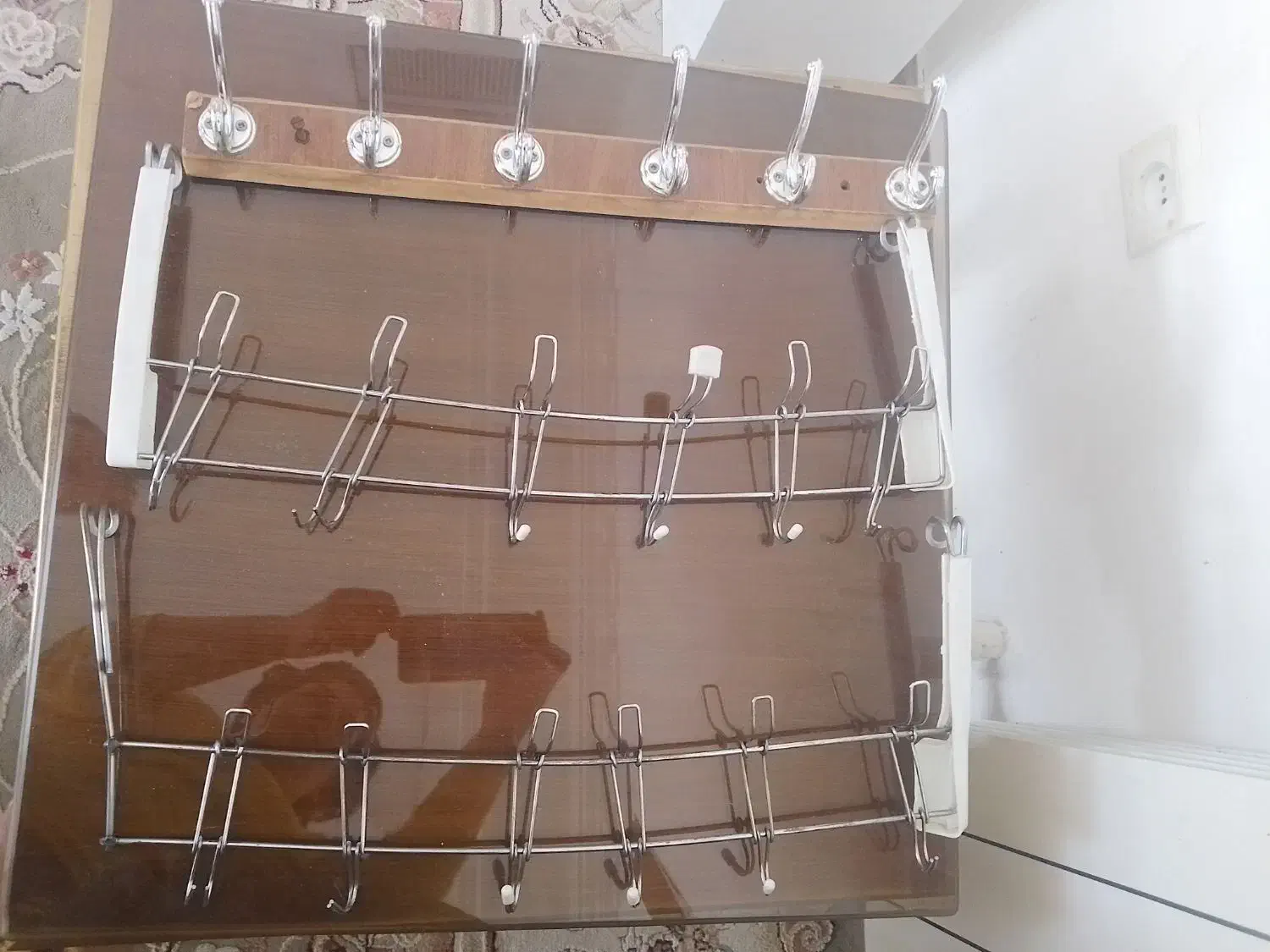 چوب لباسی پشت دری|بندرخت و رخت‌آویز|گلپایگان, |دیوار