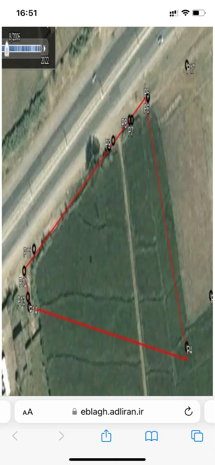 زمین فروشی بر جاده اصلی|فروش زمین و ملک کلنگی|آزادشهر, |دیوار