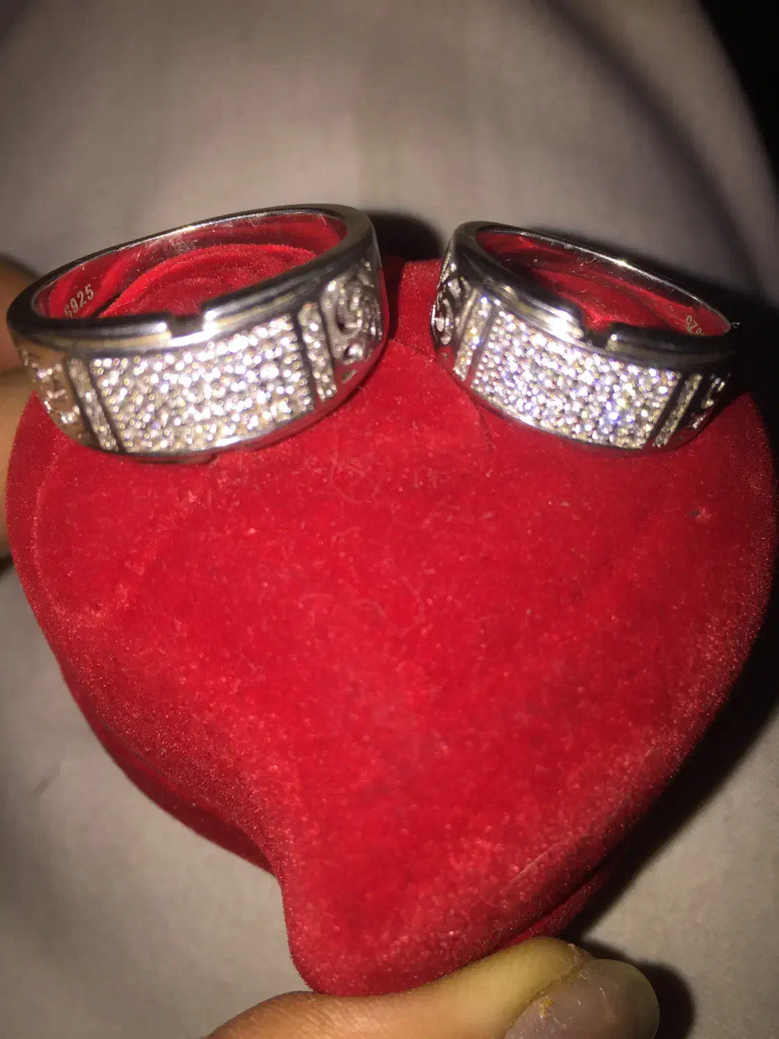 حلقه ست نقره با آبکاری طلا سفید طرح جواهر عیار ۹۲۵|جواهرات|تهران, تجریش|دیوار