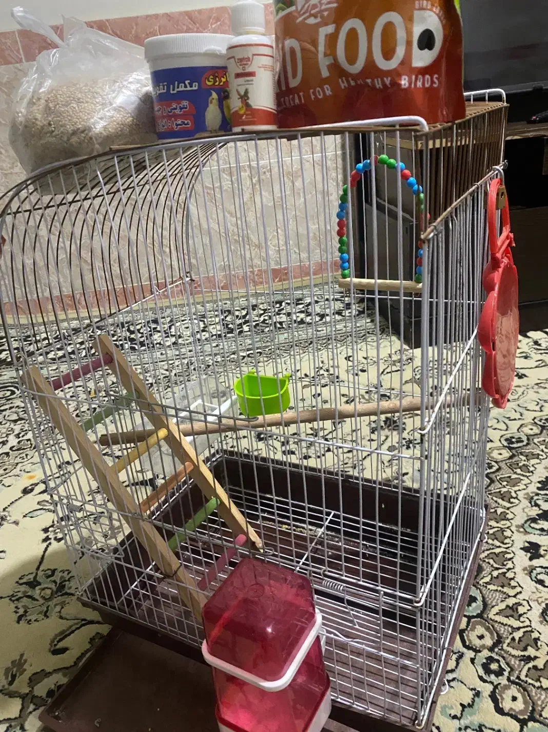 قفس عروس هلندی طوطی کوتوله باتجهیزات کامل|لوازم جانبی حیوانات|شیراز, پودنک|دیوار
