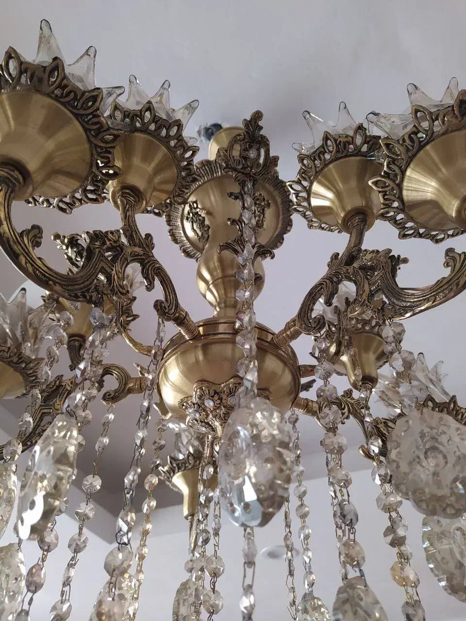 لوستر ده شعله|لوستر و چراغ آویز|باغستان, |دیوار