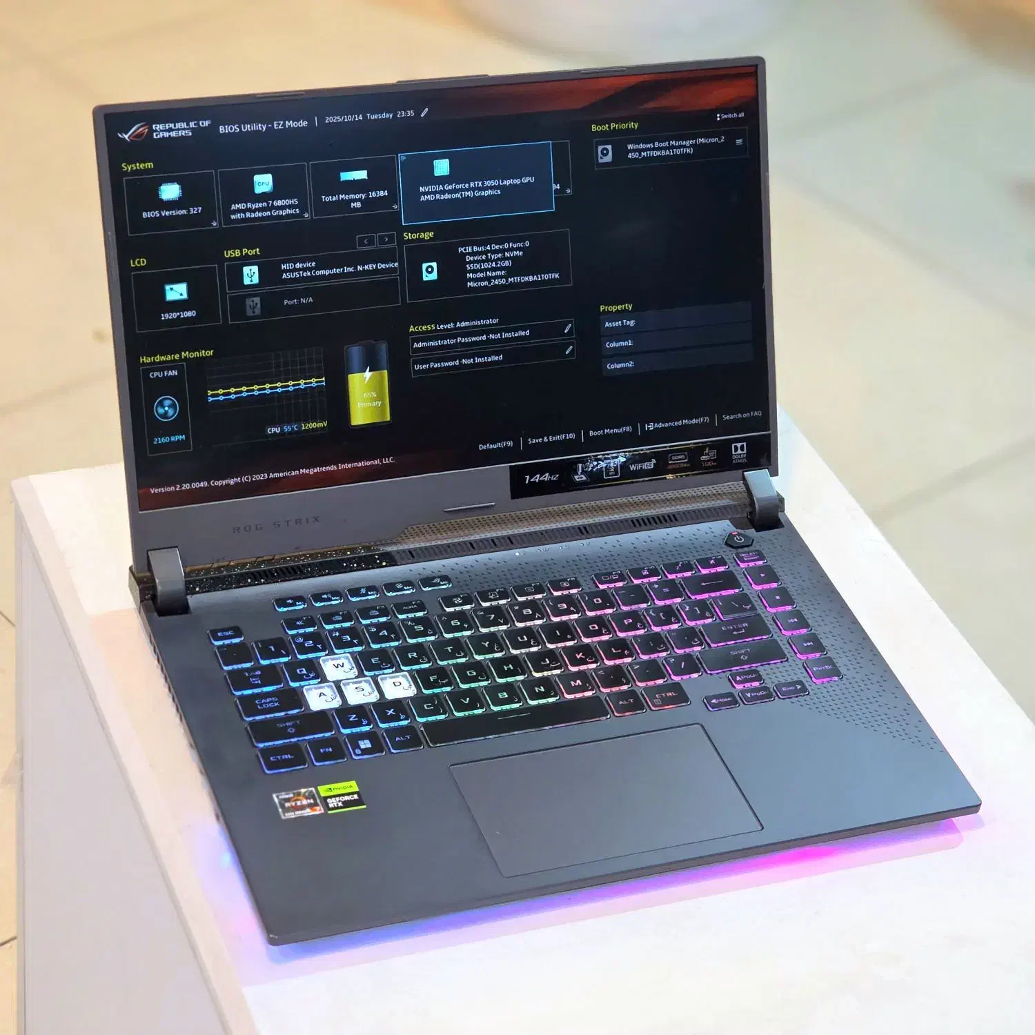 لپتاپ ایسوس ASUS ROG G513RC حرفه ای|رایانه همراه|شیراز, ملاصدرا|دیوار