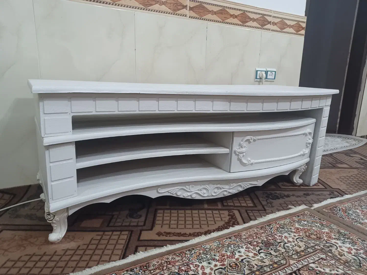 میز تلویزیون چوبی|میز تلویزیون|قروه, |دیوار