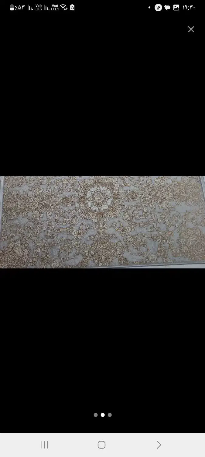 کناره فرش ۱۲۰۰ شانه تراکم ۳۶۰۰ درحد نو ۲عدد|فرش|ازنا, |دیوار