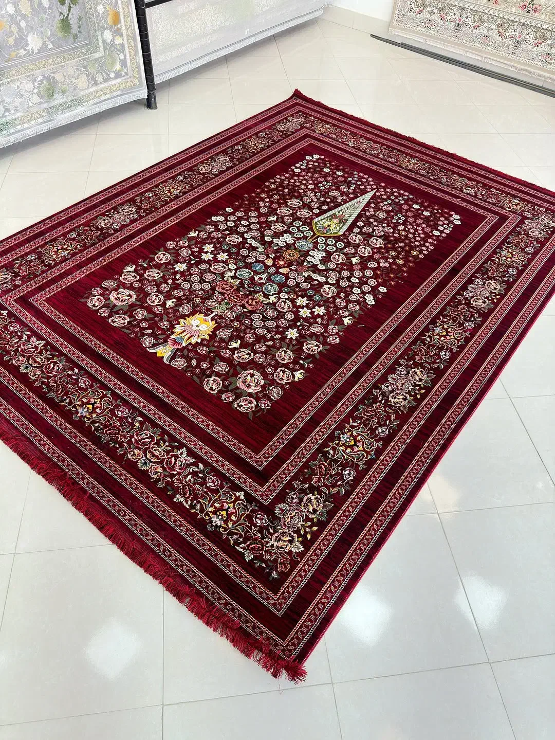 فرش تمام نخ نقشه اصفهان سنگین وزن|فرش|تهران, شهرک شریعتی|دیوار