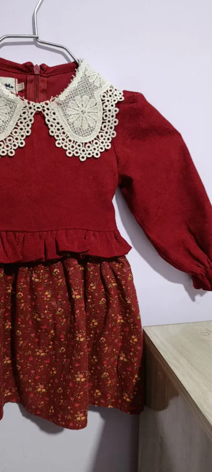 پیراهن عروسکی یلدایی سایز یک|کفش و لباس بچه|زاهدان, |دیوار