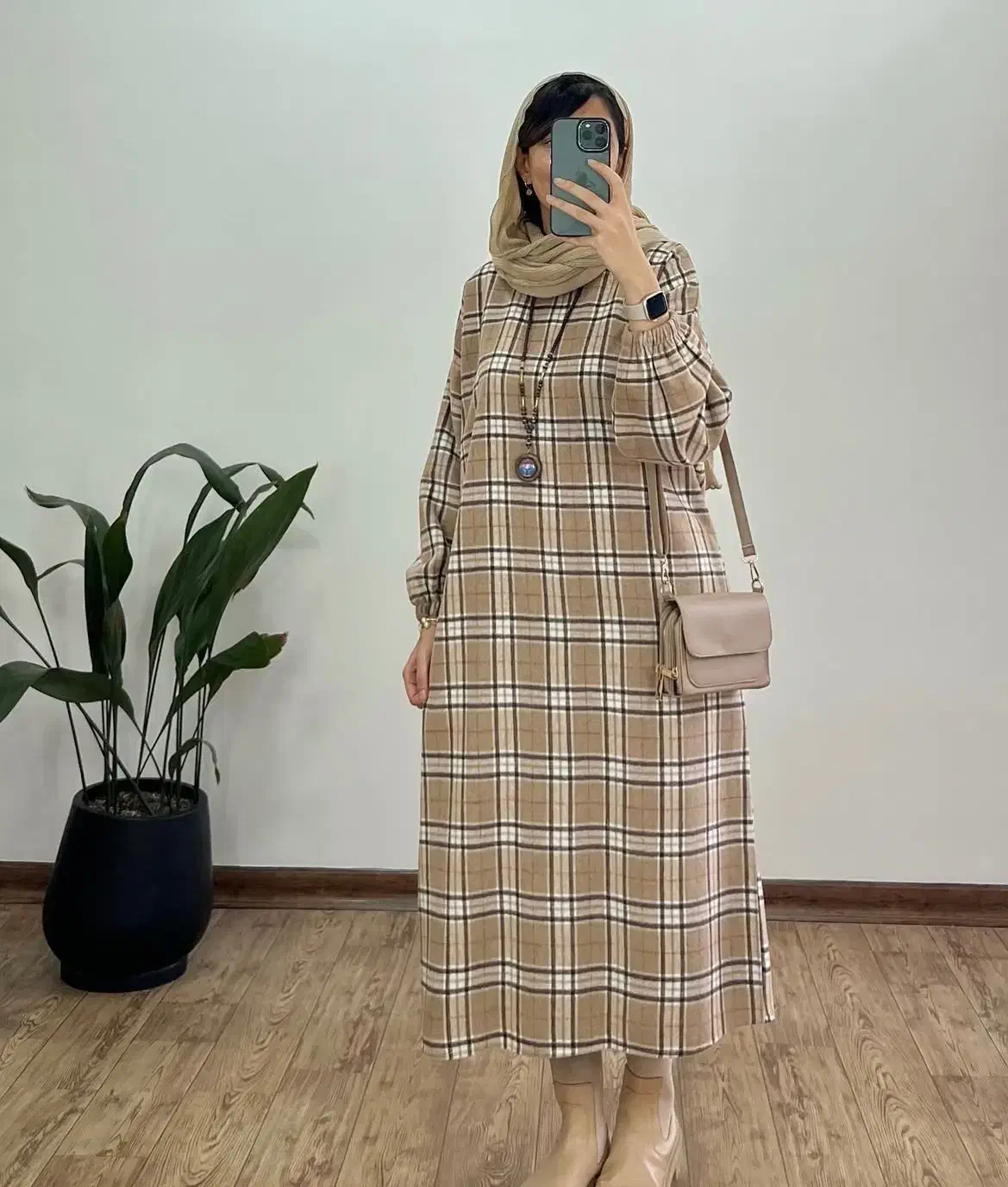 کفتان پشمی بلند چهارخونه کاپشن و بافت|لباس|نسیمشهر, |دیوار